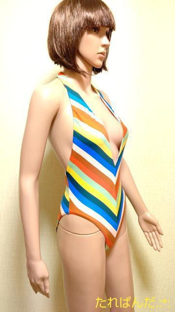 新品タグ付☆大きいL☆つるABD胸元ちら魅せ超ハイレグVカットのsexy水着5387☆3点で即落 < 女性ファッション  新品タグ付☆大きいL☆つるABD胸元ちら魅せ超ハイレグVカットのsexy水着5387☆3点で即落 < 女性ファッションの