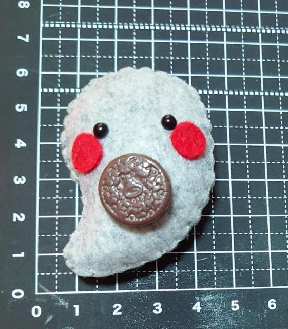 ハンドメイド♪マグネットマスコット『チョコ大好きおばけ』E < ペット/手芸/園芸 ハンドメイド♪マグネットマスコット『チョコ大好きおばけ』E < ペット/手芸/園芸の