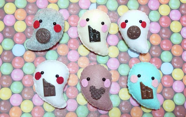 ハンドメイド♪マグネットマスコット『チョコ大好きおばけ』E < ペット/手芸/園芸 ハンドメイド♪マグネットマスコット『チョコ大好きおばけ』E < ペット/手芸/園芸の