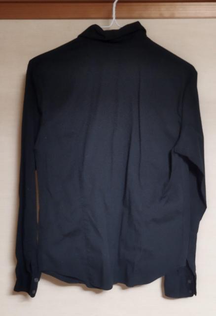 黒 ユニクロ 綿 シャツ ストレッチ入りでスタイルアップ ジャストサイズ M < ブランド  黒 ユニクロ 綿 シャツ ストレッチ入りでスタイルアップ ジャストサイズ M < ブランドの