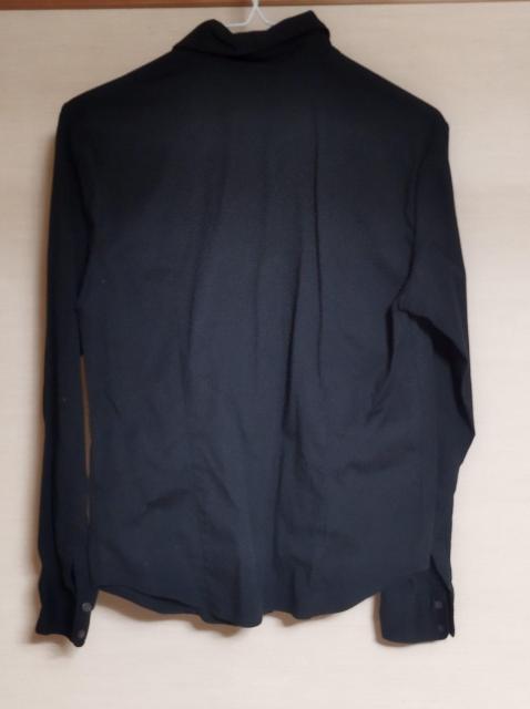 黒 ユニクロ 綿 シャツ ストレッチ入りでスタイルアップ ジャストサイズ M < ブランド  黒 ユニクロ 綿 シャツ ストレッチ入りでスタイルアップ ジャストサイズ M < ブランドの