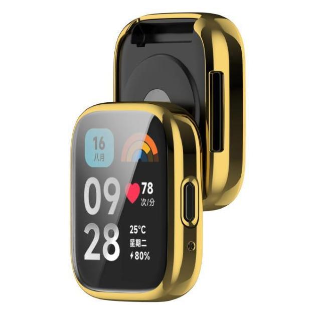 Xiaomi Redmi Watch 3 Active アクティブ ゴールド カバー フィルム ケース スマートウォッチ ソフト < 家電/AV  Xiaomi Redmi Watch 3 Active アクティブ ゴールド カバー フィルム ケース スマートウォッチ ソフト < 家電/AVの