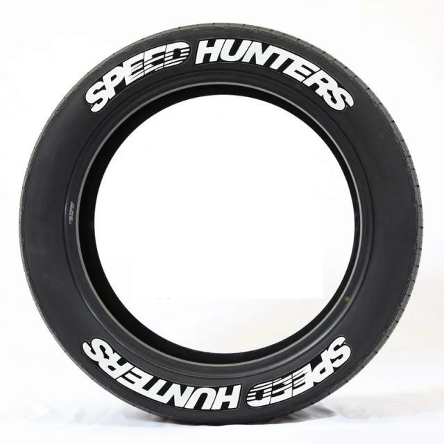 タイヤデカール SPEED HUNTERS レッド タイヤステッカー スピードハンターズ ホワイトレター 本格ラバーロゴデカール < 自動車/バイク タイヤデカール SPEED HUNTERS レッド タイヤステッカー スピードハンターズ ホワイトレター 本格ラバーロゴデカール < 自動車/バイク