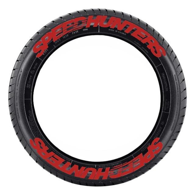 タイヤデカール SPEED HUNTERS レッド タイヤステッカー スピードハンターズ ホワイトレター 本格ラバーロゴデカール < 自動車/バイク タイヤデカール SPEED HUNTERS レッド タイヤステッカー スピードハンターズ ホワイトレター 本格ラバーロゴデカール < 自動車/バイク