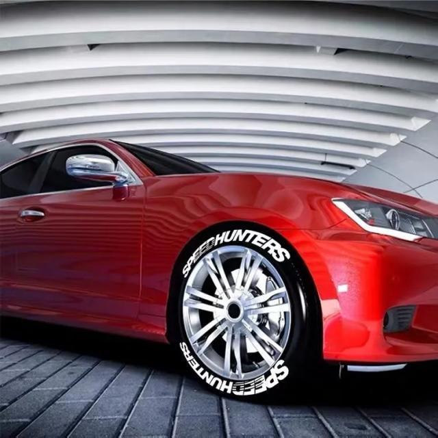 タイヤデカール SPEED HUNTERS レッド タイヤステッカー スピードハンターズ ホワイトレター 本格ラバーロゴデカール < 自動車/バイク タイヤデカール SPEED HUNTERS レッド タイヤステッカー スピードハンターズ ホワイトレター 本格ラバーロゴデカール < 自動車/バイク