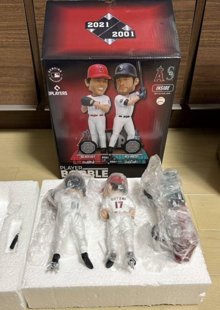 高騰中!入手困難品!2023年販売分288個限定 大谷翔平選手とイチロー選手 MVP受賞記念 ボブルヘッド < レジャー/スポーツ 高騰中!入手困難品!2023年販売分288個限定 大谷翔平選手とイチロー選手 MVP受賞記念 ボブルヘッド < レジャー/スポーツの