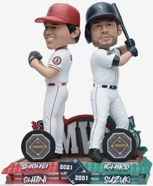 高騰中!入手困難品!2023年販売分288個限定 大谷翔平選手とイチロー選手 MVP受賞記念 ボブルヘッド < レジャー/スポーツ 高騰中!入手困難品!2023年販売分288個限定 大谷翔平選手とイチロー選手 MVP受賞記念 ボブルヘッド < レジャー/スポーツの