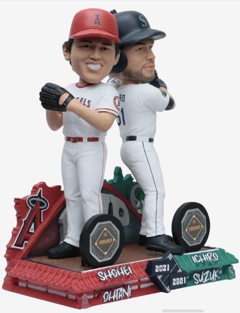 高騰中!入手困難品!2023年販売分288個限定 大谷翔平選手とイチロー選手 MVP受賞記念 ボブルヘッド < レジャー/スポーツ 高騰中!入手困難品!2023年販売分288個限定 大谷翔平選手とイチロー選手 MVP受賞記念 ボブルヘッド < レジャー/スポーツの