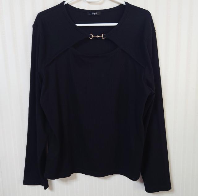 【大きいサイズ】しまむら★フロントオープン リブ カットソー < ブランド 【大きいサイズ】しまむら★フロントオープン リブ カットソー < ブランドの