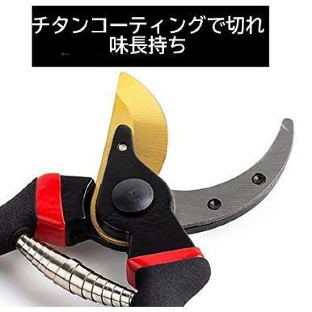 剪定ばさみ 強力 はさみ ハサミ チタンメッキ 庭 木 ガーデニング 滑り止め 園芸 枝切り 枝 切り ロック 作業 < ペット/手芸/園芸  剪定ばさみ 強力 はさみ ハサミ チタンメッキ 庭 木 ガーデニング 滑り止め 園芸 枝切り 枝 切り ロック 作業 < ペット/手芸/園芸の