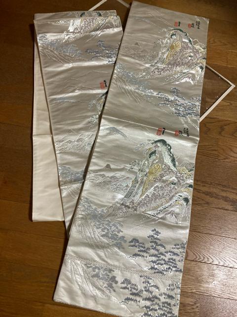 1876.未使用☆西陣織 正絹袋帯☆六通 < 女性ファッション  1876.未使用☆西陣織 正絹袋帯☆六通  < 女性ファッションの