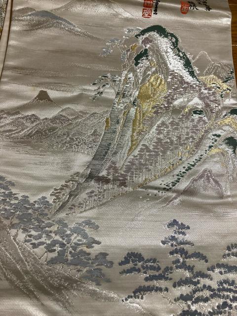 1876.未使用☆西陣織 正絹袋帯☆六通 < 女性ファッション  1876.未使用☆西陣織 正絹袋帯☆六通 < 女性ファッションの