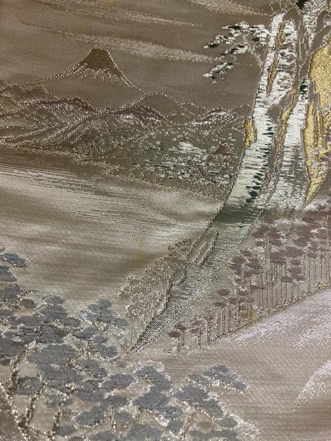 1876.未使用☆西陣織 正絹袋帯☆六通 < 女性ファッション  1876.未使用☆西陣織 正絹袋帯☆六通 < 女性ファッションの