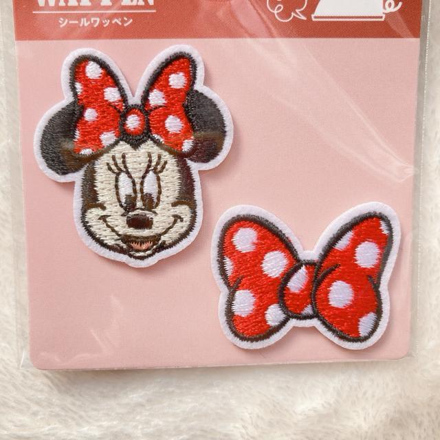 ディズニー ミニーマウス 刺繍 アイロン接着 シール ワッペン ハンドメイド N2m < アニメ/コミック/キャラクター  ディズニー ミニーマウス 刺繍 アイロン接着 シール ワッペン ハンドメイド N2m < アニメ/コミック/キャラクターの