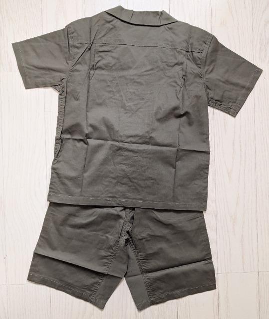120★綿100%★オープンカラーシャツ+ハーフパンツ★セットアップ★新品★送料無料 < キッズ/ベビー  120★綿100%★オープンカラーシャツ+ハーフパンツ★セットアップ★新品★送料無料 < キッズ/ベビーの