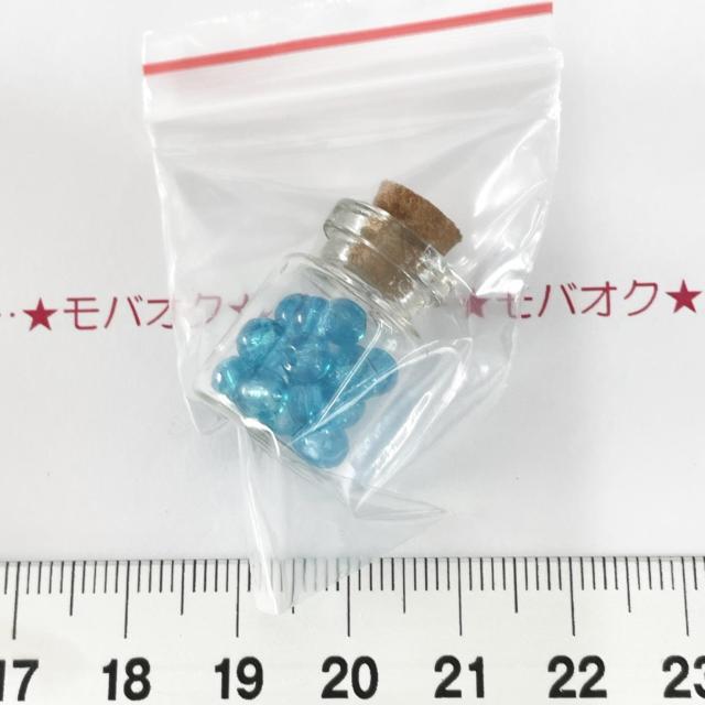 29*クラックガラスビーズ入り ガラスの小瓶 蓋接着なし 18 < 女性ファッション  29*クラックガラスビーズ入り ガラスの小瓶 蓋接着なし 18  < 女性ファッションの
