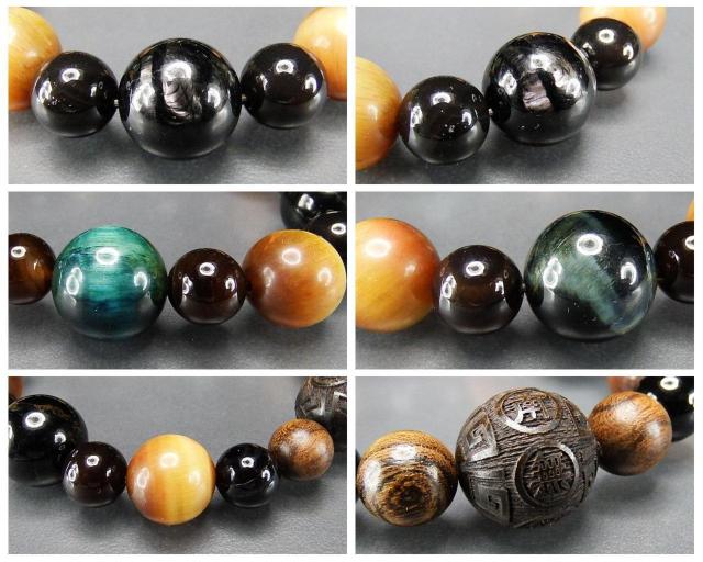 一点物ブラックムーンストーン南無阿弥陀仏木玉タイガーアイ大玉ブレスレット < 男性アクセサリー/時計 一点物ブラックムーンストーン南無阿弥陀仏木玉タイガーアイ大玉ブレスレット < 男性アクセサリー/時計の