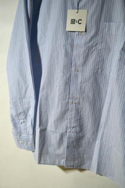 新品 UNIQLO C ユニクロC ブロードオーバーサイズシャツ ストライプ 長袖 ブルー XL メンズ キレイ目 未使用 即決 < ブランド 新品 UNIQLO C ユニクロC ブロードオーバーサイズシャツ ストライプ 長袖 ブルー XL メンズ キレイ目 未使用 即決 < ブランドの