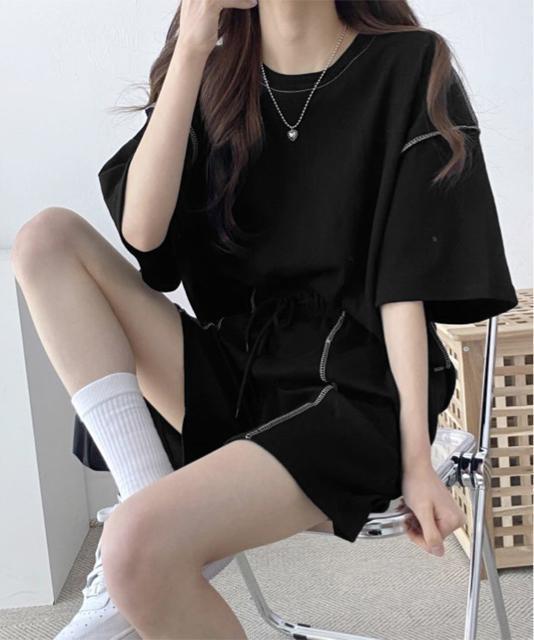 送料無料 新品 Tシャツショートパンツ 2点セットアップ < 女性ファッション 送料無料 新品 Tシャツショートパンツ 2点セットアップ < 女性ファッションの
