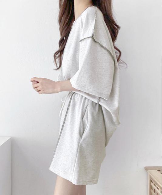 送料無料 新品 Tシャツショートパンツ 2点セットアップ < 女性ファッション 送料無料 新品 Tシャツショートパンツ 2点セットアップ < 女性ファッションの
