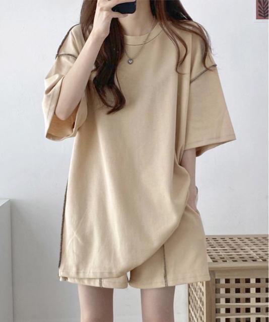 送料無料 新品 Tシャツショートパンツ 2点セットアップ < 女性ファッション 送料無料 新品 Tシャツショートパンツ 2点セットアップ < 女性ファッションの