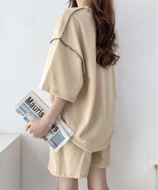 送料無料 新品 Tシャツショートパンツ 2点セットアップ < 女性ファッション 送料無料 新品 Tシャツショートパンツ 2点セットアップ < 女性ファッションの