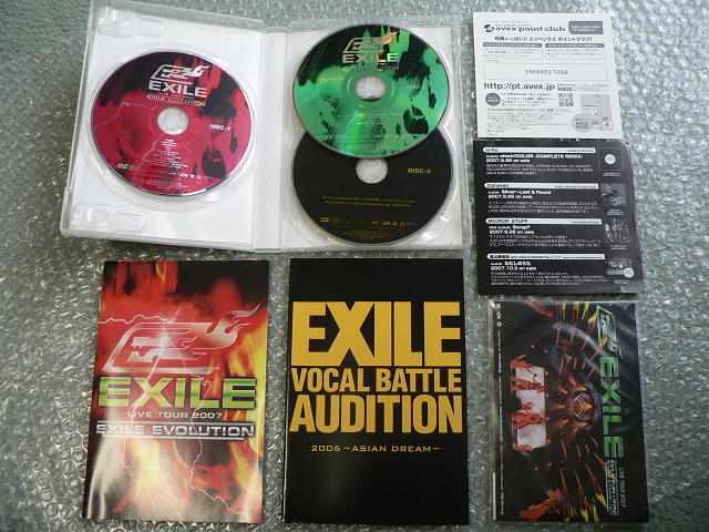 EXILE/LIVE TOUR 2007 EVOLUTION【3枚組DVD】他にも出品中 < タレントグッズ  EXILE/LIVE TOUR 2007 EVOLUTION【3枚組DVD】他にも出品中 < タレントグッズの