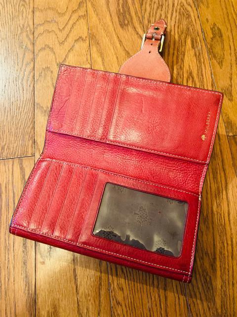 mulberry 財布 レザー 本革 ウォレット 長財布 赤系 写真入れあり マルベリー 財布 メンズ レディース  < ブランド  mulberry 財布 レザー 本革 ウォレット 長財布 赤系 写真入れあり マルベリー 財布 メンズ レディース  < ブランドの