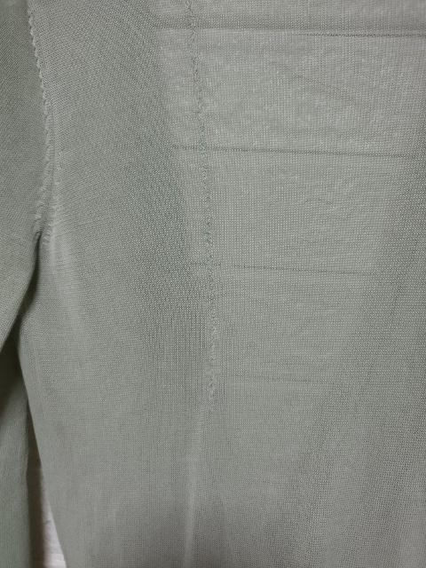 スピック&スパン くすみグリーン カシュクールサマーセーター 透けセーター 難有 < 女性ファッション  スピック&スパン くすみグリーン カシュクールサマーセーター 透けセーター 難有 < 女性ファッションの