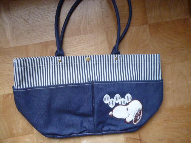 スヌーピーショコラ倉敷 デニムポケットトート < 女性ファッション  スヌーピーショコラ倉敷 デニムポケットトート  < 女性ファッションの