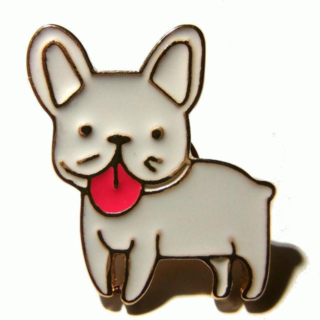 白色 フレンチブルドッグ ブルドッグ 犬 イヌ いぬ ドッグ バッジ ピンズ ブローチ エナメル ピンバッジ ピンズ ラペルピン < 女性アクセサリー/時計  白色 フレンチブルドッグ ブルドッグ 犬 イヌ いぬ ドッグ バッジ ピンズ ブローチ エナメル ピンバッジ ピンズ ラペルピン  < 女性アクセサリー/時計の