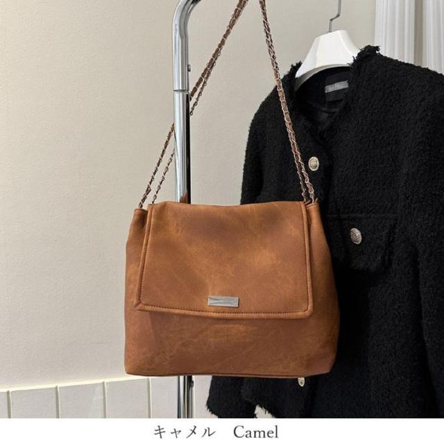 レディース バッグ ショルダーバッグ 肩掛け 斜め掛け レトロ キャメル < 女性ファッション  レディース バッグ ショルダーバッグ 肩掛け 斜め掛け レトロ キャメル  < 女性ファッションの