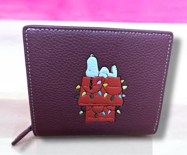 COACH �R�[�`�@�s�[�i�b�c�@SNOOPY �X�k�[�s�[�@���z�@�܂���z�@�~�j�E�H���b�g�@��܂�@���U�[�@���C�����b�h�@���g�p 