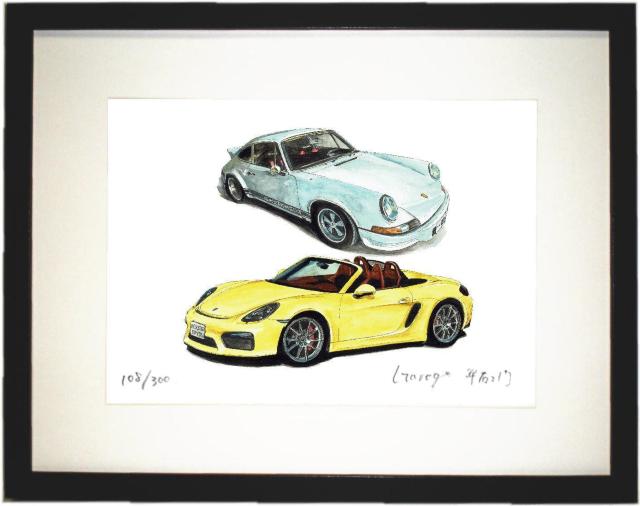 GC-1008 911S/Boxster限定版画サイン額装作家平右ヱ門 < 自動車/バイク GC-1008 911S/Boxster限定版画サイン額装作家平右ヱ門 < 自動車/バイク