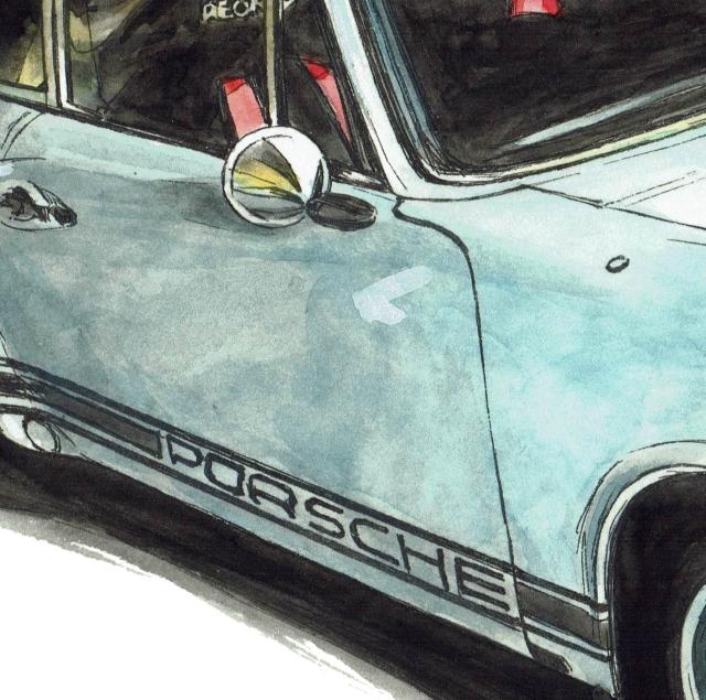 GC-1008 911S/Boxster限定版画サイン額装作家平右ヱ門 < 自動車/バイク GC-1008 911S/Boxster限定版画サイン額装作家平右ヱ門 < 自動車/バイク