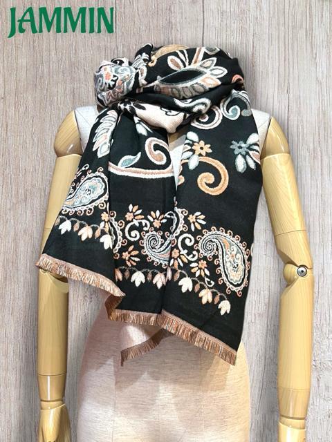 ペーズリー柄カシミヤストール マフラー カシミア 男女兼用 ストール アジアン < 女性ファッション  ペーズリー柄カシミヤストール マフラー カシミア 男女兼用 ストール アジアン < 女性ファッションの