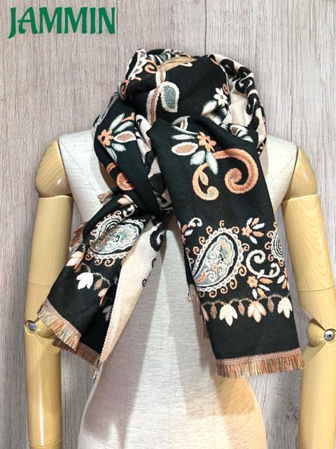 ペーズリー柄カシミヤストール マフラー カシミア 男女兼用 ストール アジアン < 女性ファッション  ペーズリー柄カシミヤストール マフラー カシミア 男女兼用 ストール アジアン < 女性ファッションの