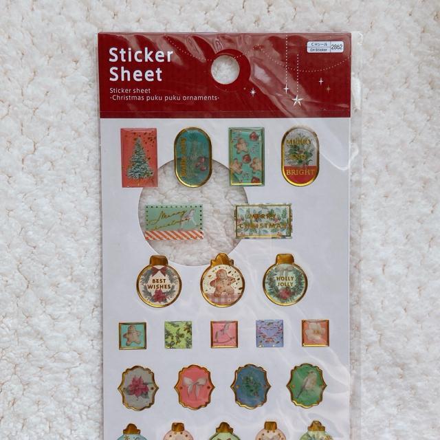 新品 ぷくぷく クラシカル クリスマス ステッカー シール シート デコ コラージュ N2m < インテリア/ライフ 新品 ぷくぷく クラシカル クリスマス ステッカー シール シート デコ コラージュ N2m < インテリア/ライフの