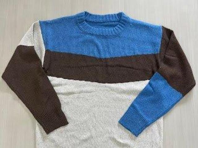 マルチカラー ニット セーター トップス ブラウンマルチ < 女性ファッション マルチカラー ニット セーター トップス ブラウンマルチ < 女性ファッションの