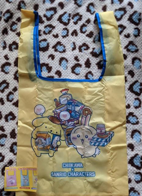 ちいかわ×サンリオキャラクターズエコバッグ(うさぎ×ポムポムプリン) イエロー < アニメ/コミック/キャラクター ちいかわ×サンリオキャラクターズエコバッグ(うさぎ×ポムポムプリン) イエロー < アニメ/コミック/キャラクターの