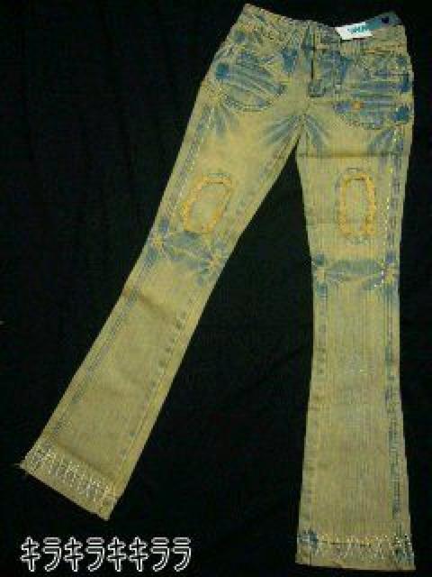 《New》ヴィンテージ★ハードダメージ*ブーツカットデニム<24> < 女性ファッション  《New》ヴィンテージ★ハードダメージ*ブーツカットデニム<24>  < 女性ファッションの