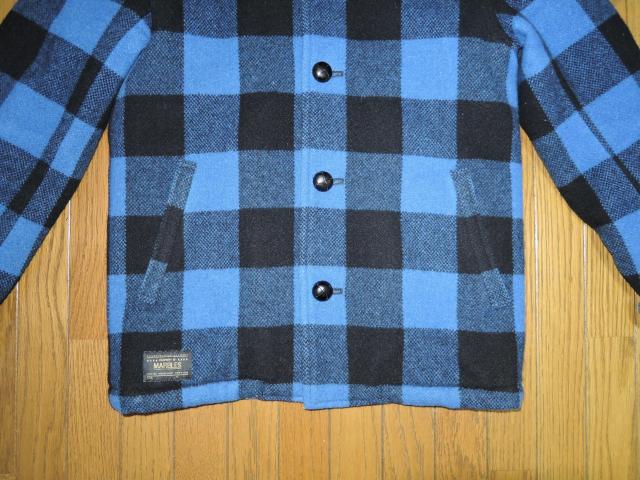 MARBLES マーブルズ BUFFALO CHECK JKT バッファローチェック ジャケット S 青黒 裏地ボア TMT < ブランド  MARBLES マーブルズ BUFFALO CHECK JKT バッファローチェック ジャケット S 青黒 裏地ボア TMT < ブランドの