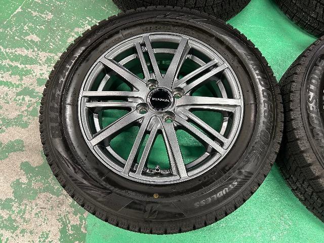 0110132)国産スタッドレスタイヤブリヂストンブリザック4本美品アルミホイールセットコンパクトカー用185/65R15送料無料 < 自動車/バイク 0110132)国産スタッドレスタイヤブリヂストンブリザック4本美品アルミホイールセットコンパクトカー用185/65R15送料無料 < 自動車/バイク