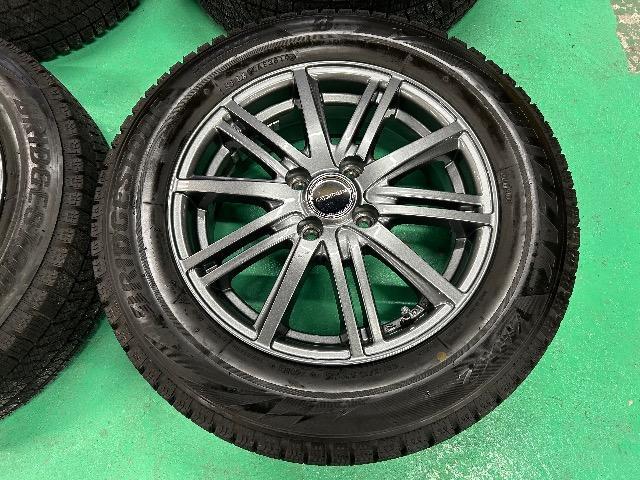 0110132)国産スタッドレスタイヤブリヂストンブリザック4本美品アルミホイールセットコンパクトカー用185/65R15送料無料 < 自動車/バイク 0110132)国産スタッドレスタイヤブリヂストンブリザック4本美品アルミホイールセットコンパクトカー用185/65R15送料無料 < 自動車/バイク