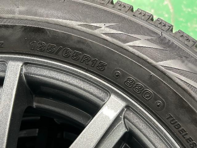 0110132)国産スタッドレスタイヤブリヂストンブリザック4本美品アルミホイールセットコンパクトカー用185/65R15送料無料 < 自動車/バイク 0110132)国産スタッドレスタイヤブリヂストンブリザック4本美品アルミホイールセットコンパクトカー用185/65R15送料無料 < 自動車/バイク