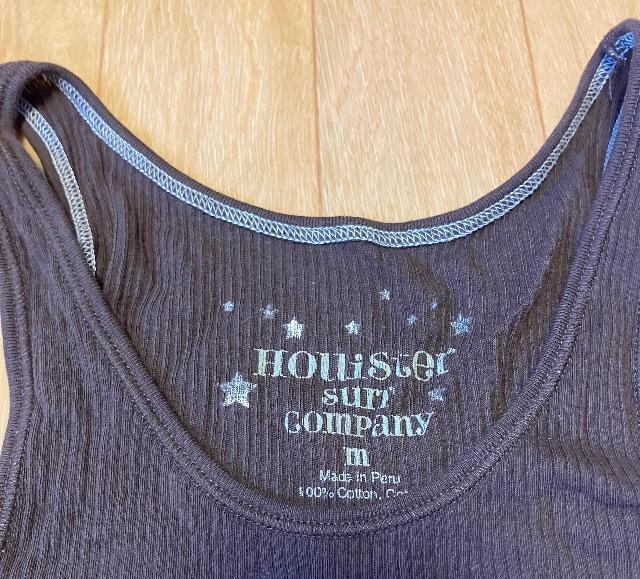 Hollisterホリスター☆ワンポイントブラウンタンクトップ < ブランド Hollisterホリスター☆ワンポイントブラウンタンクトップ < ブランドの