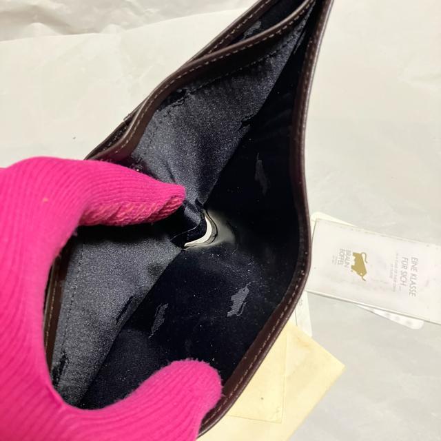 レア【保管未使用品】【Braun Buffel】 本革 / 二つ折り財布 濃茶 小銭入れなし < 男性ファッション レア【保管未使用品】【Braun Buffel】 本革 / 二つ折り財布 濃茶 小銭入れなし < 男性ファッションの