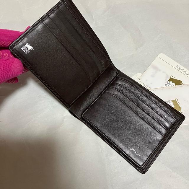 レア【保管未使用品】【Braun Buffel】 本革 / 二つ折り財布 濃茶 小銭入れなし < 男性ファッション レア【保管未使用品】【Braun Buffel】 本革 / 二つ折り財布 濃茶 小銭入れなし < 男性ファッションの