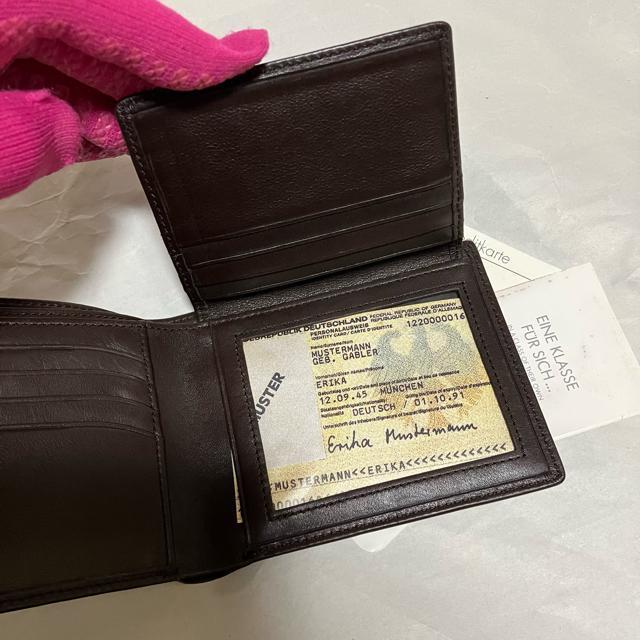 レア【保管未使用品】【Braun Buffel】 本革 / 二つ折り財布 濃茶 小銭入れなし < 男性ファッション レア【保管未使用品】【Braun Buffel】 本革 / 二つ折り財布 濃茶 小銭入れなし < 男性ファッションの