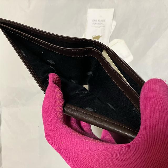 レア【保管未使用品】【Braun Buffel】 本革 / 二つ折り財布 濃茶 小銭入れなし < 男性ファッション レア【保管未使用品】【Braun Buffel】 本革 / 二つ折り財布 濃茶 小銭入れなし < 男性ファッションの